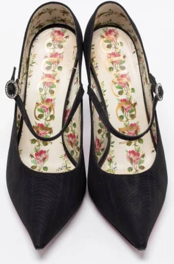 Gucci Vintage Pre-owned Fabric heels Black Dames
