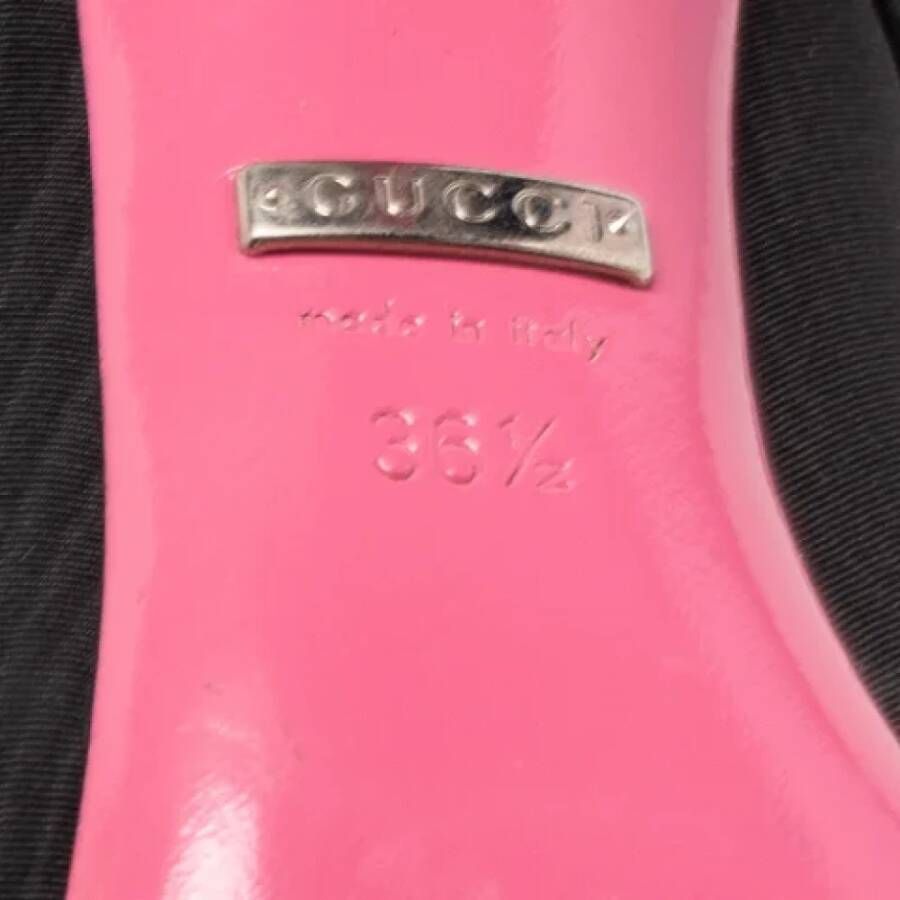 Gucci Vintage Pre-owned Fabric heels Black Dames