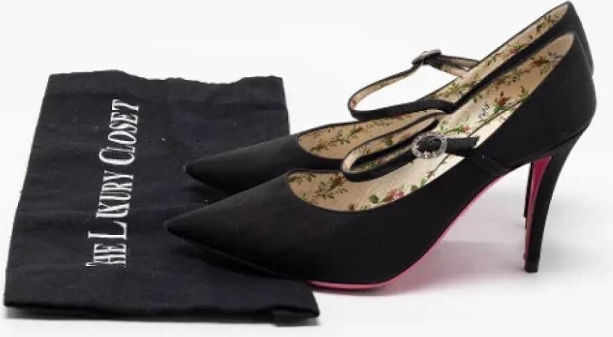 Gucci Vintage Pre-owned Fabric heels Black Dames