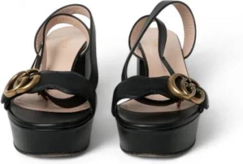 Gucci Vintage Pre-owned Fabric heels Black Dames