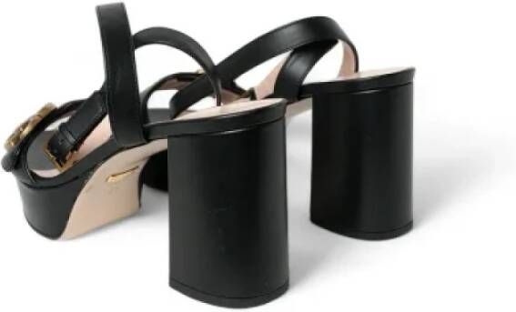 Gucci Vintage Pre-owned Fabric heels Black Dames