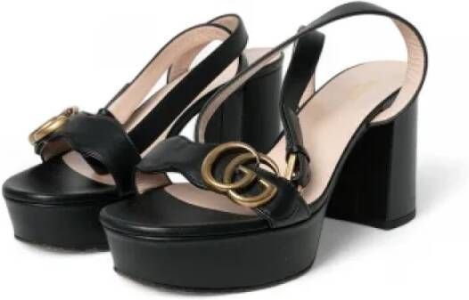 Gucci Vintage Pre-owned Fabric heels Black Dames