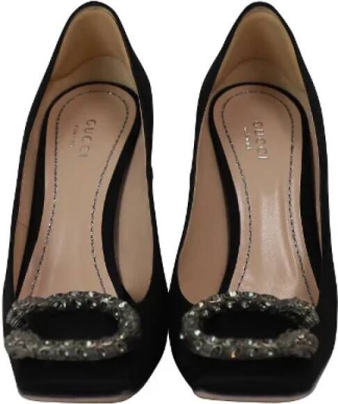Gucci Vintage Pre-owned Fabric heels Black Dames