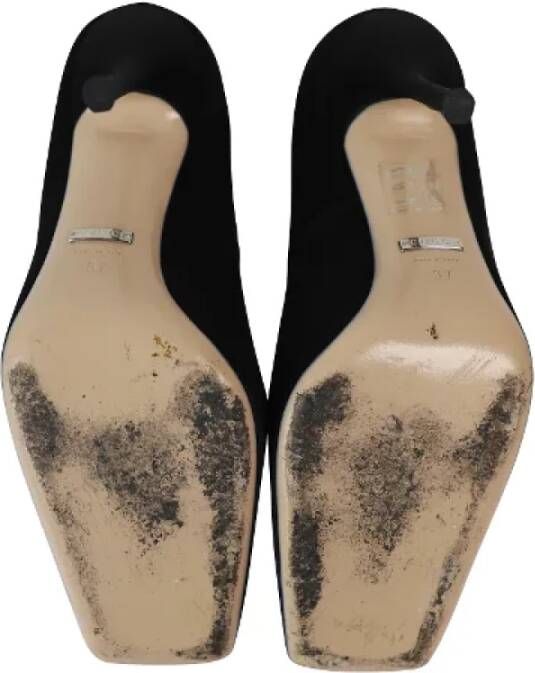 Gucci Vintage Pre-owned Fabric heels Black Dames