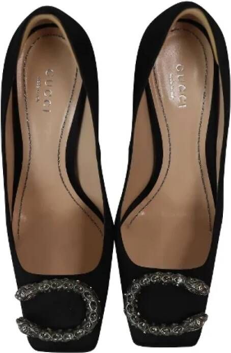 Gucci Vintage Pre-owned Fabric heels Black Dames