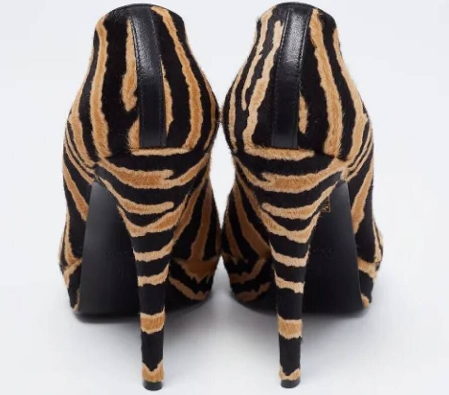 Gucci Vintage Pre-owned Fabric heels Brown Dames