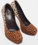 Gucci Vintage Pre-owned Fabric heels Brown Dames - Thumbnail 4