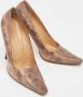 Gucci Vintage Pre-owned Fabric heels Brown Dames - Thumbnail 4