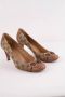 Gucci Vintage Pre-owned Fabric heels Brown Dames - Thumbnail 3