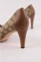 Gucci Vintage Pre-owned Fabric heels Brown Dames - Thumbnail 6