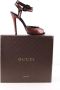 Gucci Vintage Pre-owned Fabric heels Brown Dames - Thumbnail 6
