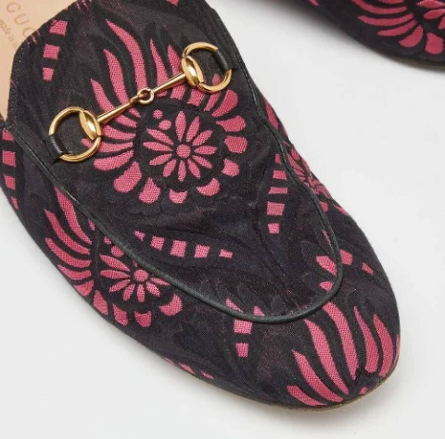 Gucci Vintage Pre-owned Fabric mules Black Dames