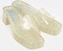 Gucci Vintage Pre-owned Fabric sandals Beige Dames - Thumbnail 4
