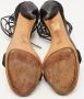 Gucci Vintage Pre-owned Fabric sandals Black Dames - Thumbnail 6