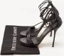 Gucci Vintage Pre-owned Fabric sandals Black Dames - Thumbnail 9