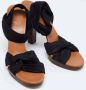 Gucci Vintage Pre-owned Fabric sandals Black Dames - Thumbnail 3