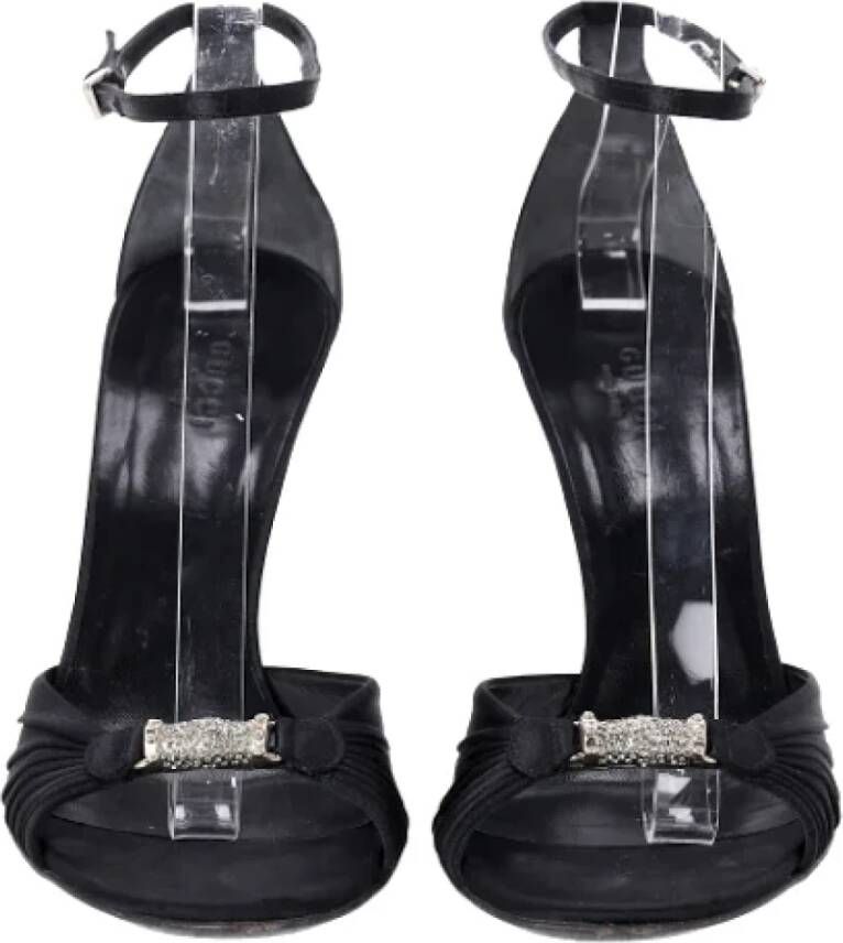 Gucci Vintage Pre-owned Fabric sandals Black Dames