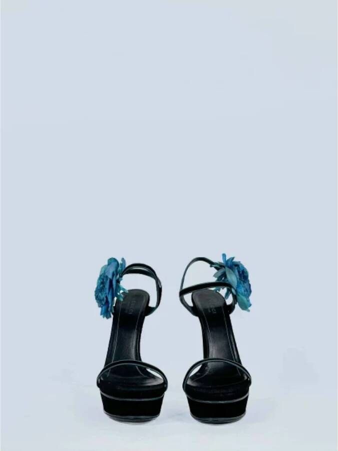 Gucci Vintage Pre-owned Fabric sandals Black Dames