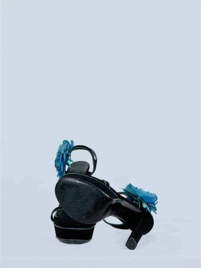 Gucci Vintage Pre-owned Fabric sandals Black Dames