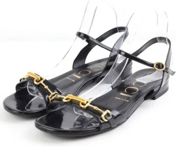 Gucci Vintage Pre-owned Fabric sandals Black Dames