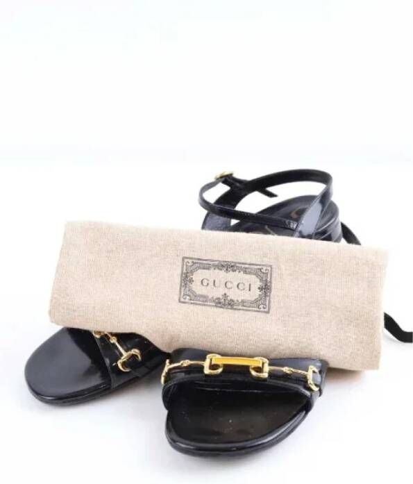 Gucci Vintage Pre-owned Fabric sandals Black Dames