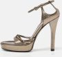 Gucci Vintage Pre-owned Fabric sandals Gray Dames - Thumbnail 2