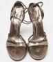 Gucci Vintage Pre-owned Fabric sandals Gray Dames - Thumbnail 3