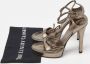 Gucci Vintage Pre-owned Fabric sandals Gray Dames - Thumbnail 9