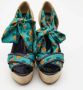 Gucci Vintage Pre-owned Fabric sandals Green Dames - Thumbnail 4