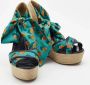 Gucci Vintage Pre-owned Fabric sandals Green Dames - Thumbnail 5