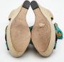 Gucci Vintage Pre-owned Fabric sandals Green Dames - Thumbnail 8