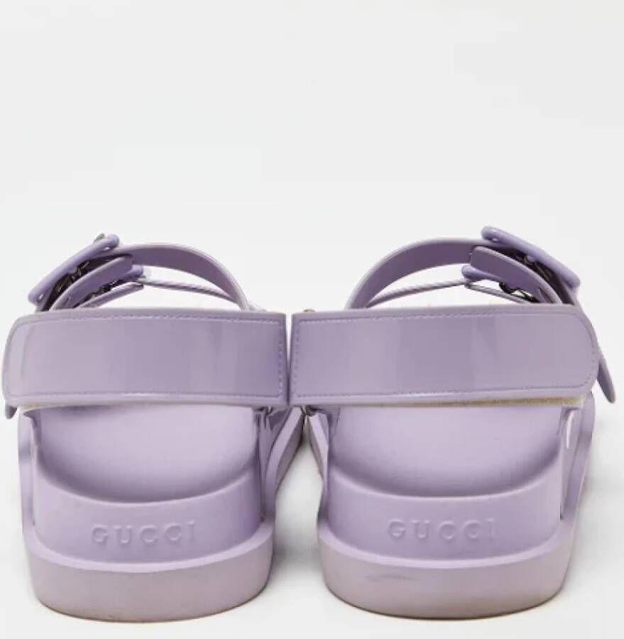Gucci Vintage Pre-owned Fabric sandals Purple Dames