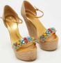 Gucci Vintage Pre-owned Fabric sandals Yellow Dames - Thumbnail 4
