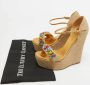 Gucci Vintage Pre-owned Fabric sandals Yellow Dames - Thumbnail 9