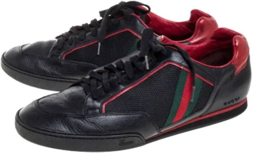 Gucci Vintage Pre-owned Fabric sneakers Black Dames