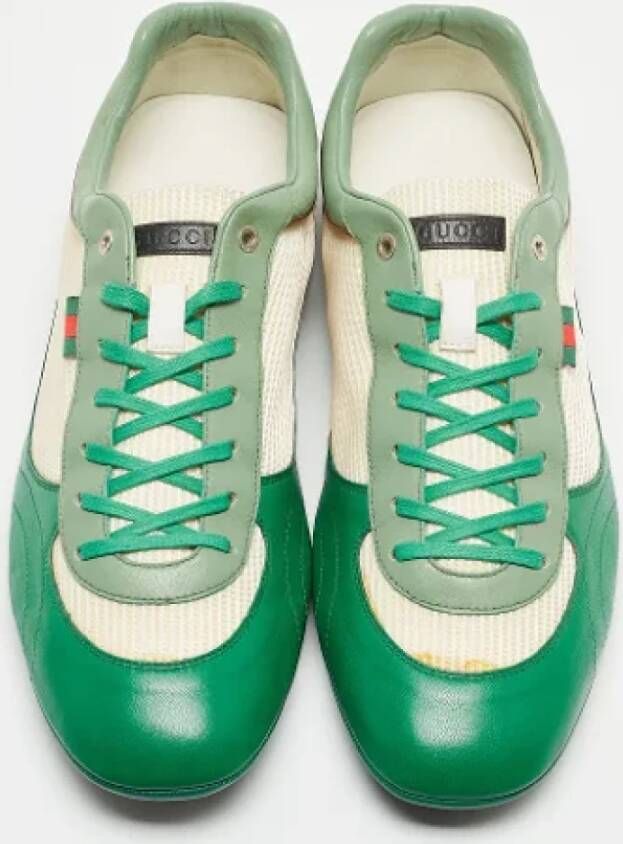 Gucci Vintage Pre-owned Fabric sneakers Green Dames