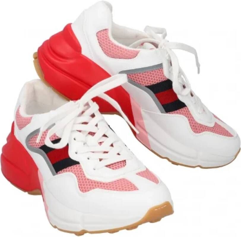 Gucci Vintage Pre-owned Fabric sneakers White Dames