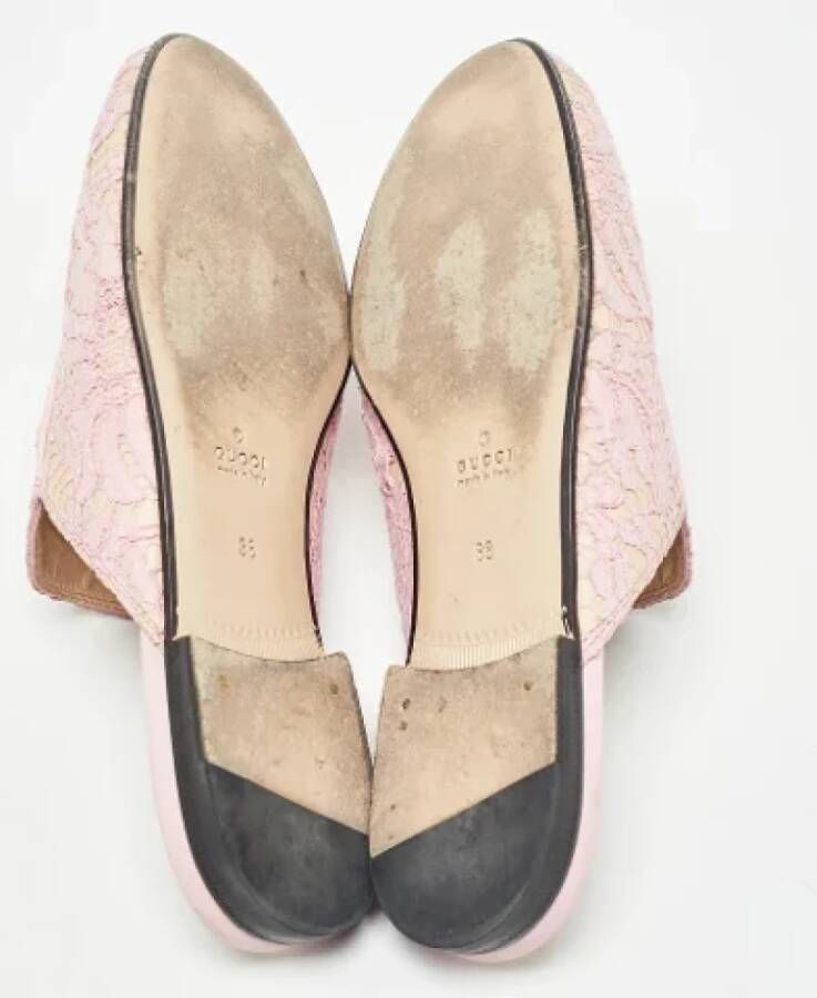 Gucci Vintage Pre-owned Lace flats Pink Dames