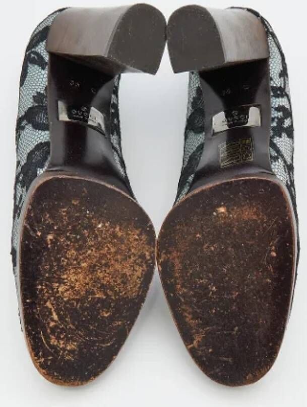 Gucci Vintage Pre-owned Lace heels Black Dames