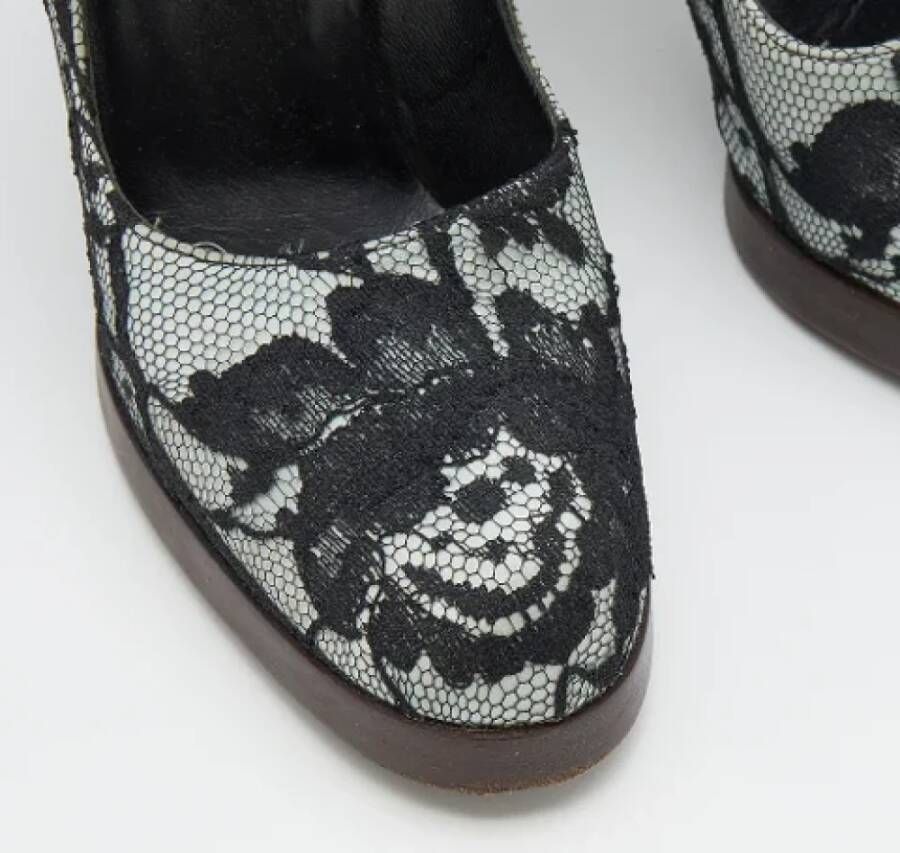 Gucci Vintage Pre-owned Lace heels Black Dames