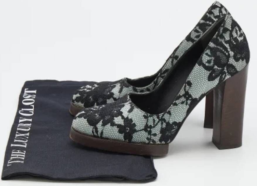 Gucci Vintage Pre-owned Lace heels Black Dames