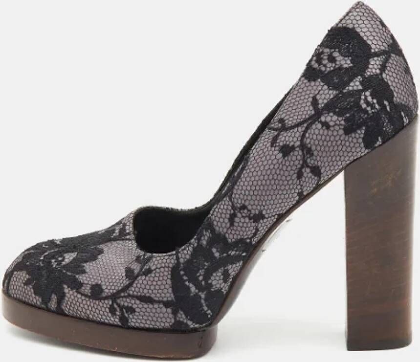 Gucci Vintage Pre-owned Lace heels Black Dames