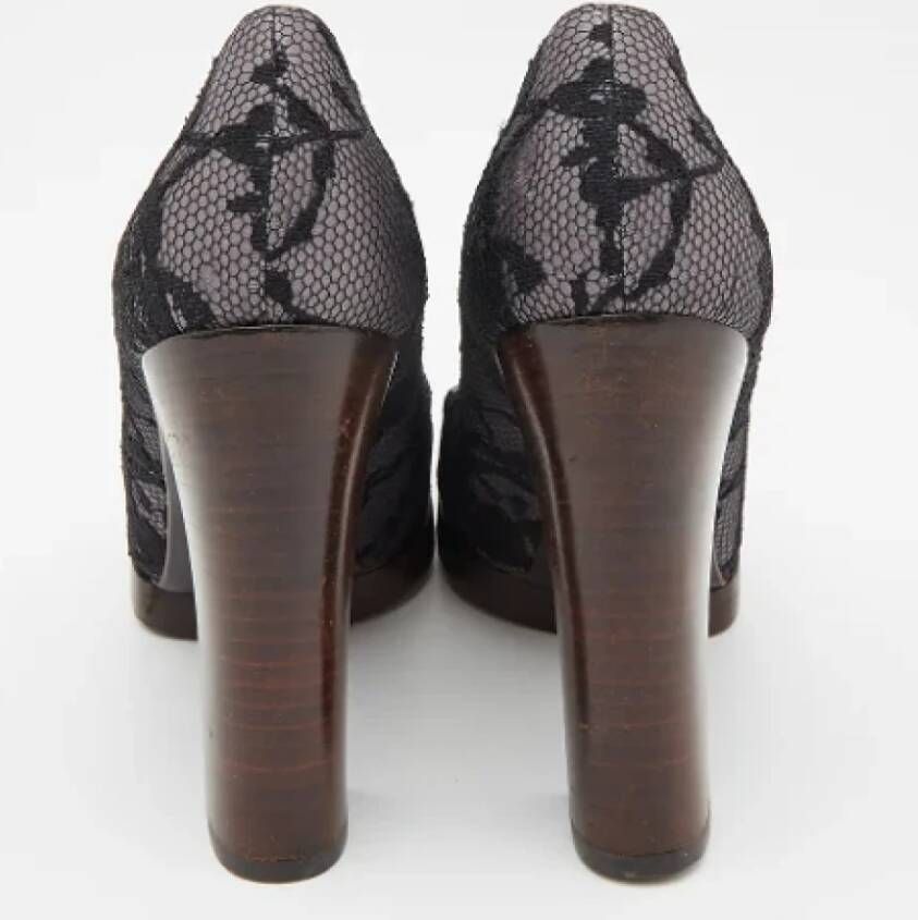 Gucci Vintage Pre-owned Lace heels Black Dames