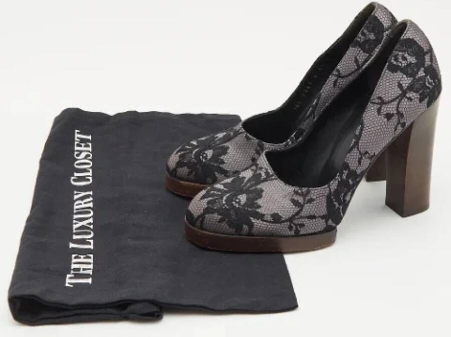 Gucci Vintage Pre-owned Lace heels Black Dames