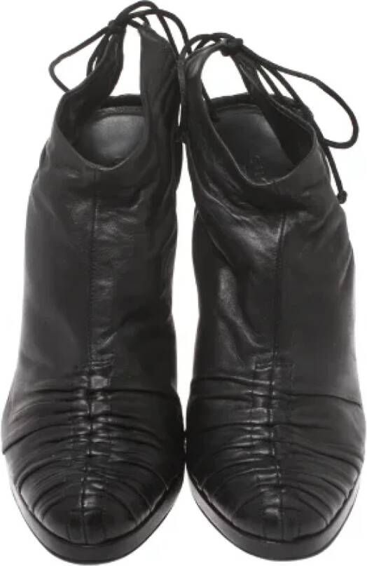 Gucci Vintage Pre-owned Leather boots Black Dames