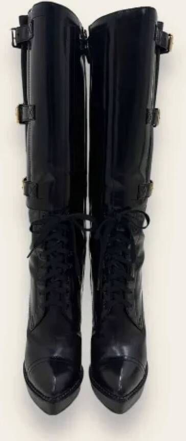 Gucci Vintage Pre-owned Leather boots Black Dames