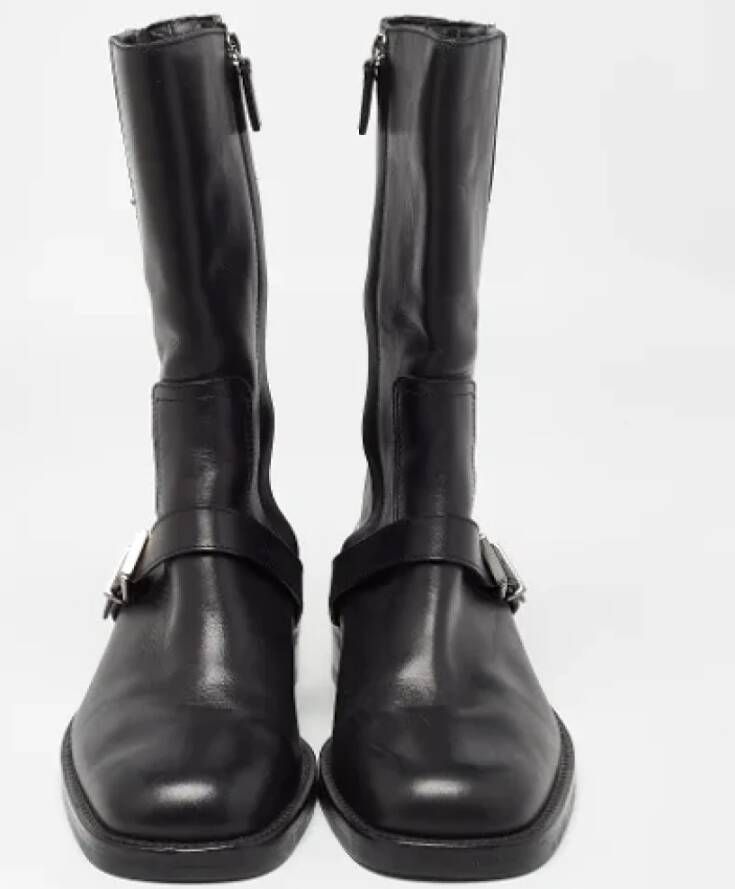 Gucci Vintage Pre-owned Leather boots Black Dames