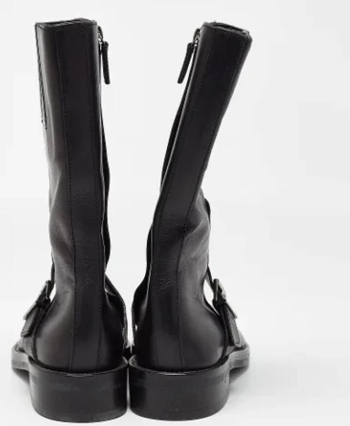 Gucci Vintage Pre-owned Leather boots Black Dames