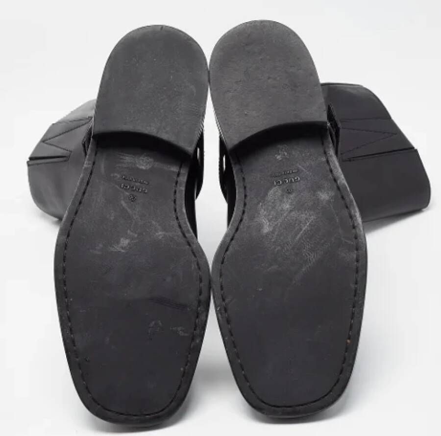 Gucci Vintage Pre-owned Leather boots Black Dames