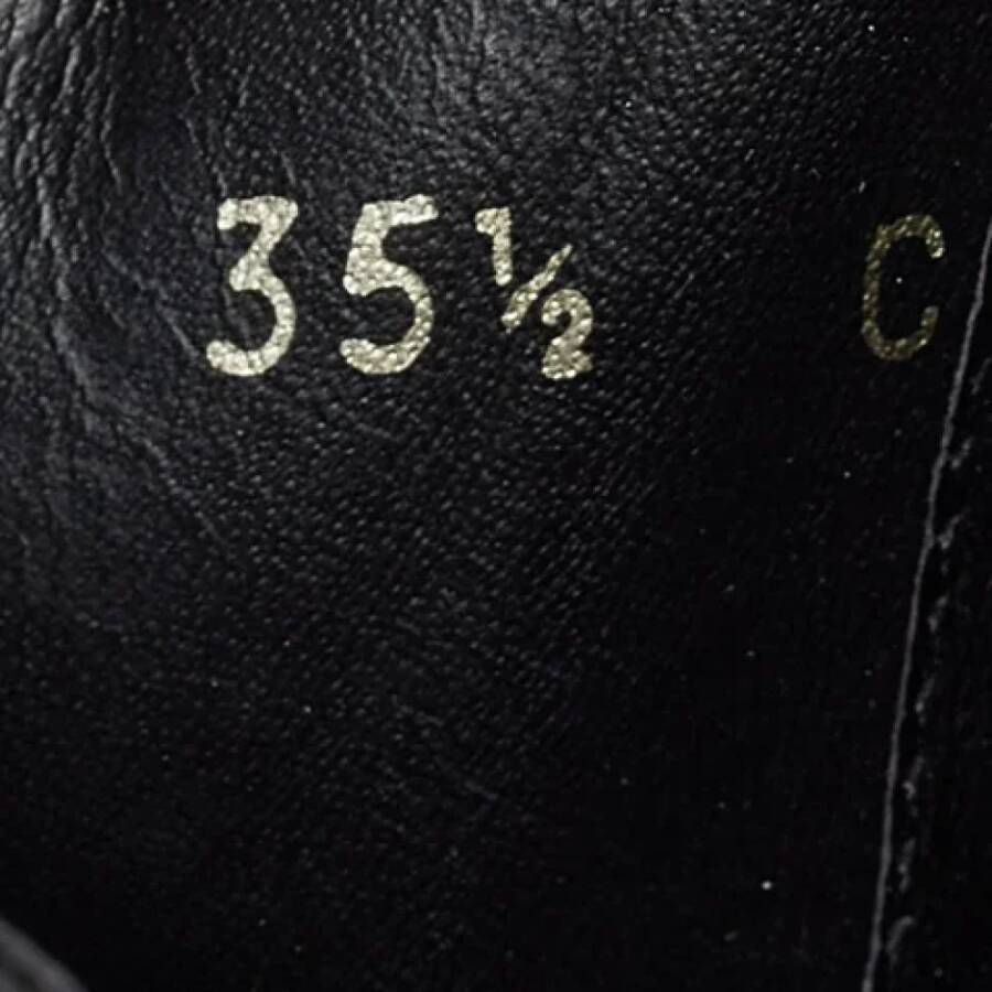 Gucci Vintage Pre-owned Leather boots Black Dames